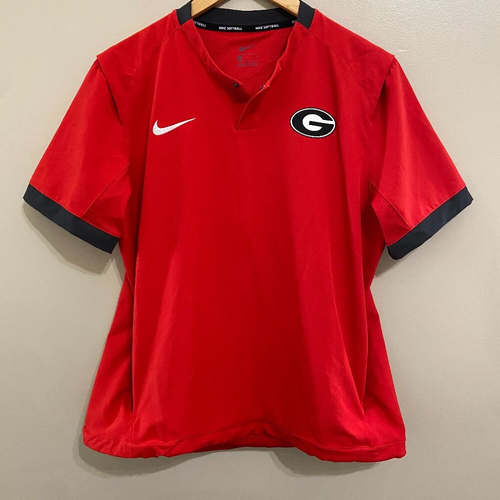 Nike NCAA Georgia Bulldogs Softball Team Issue Batting Jacket Women's M NEW